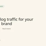 A cream cover card reading "More blog traffic for your garden brand" with a "For garden brands" badge and the TaprootContentCo wordmark